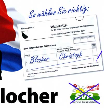 Werbung Christoph Blocher